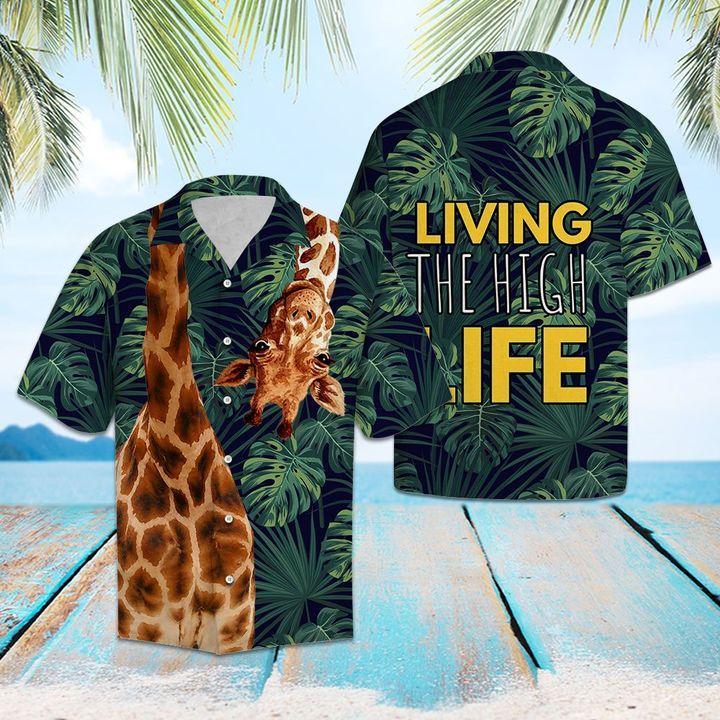 Giraffe Living The High Life Hawaiian Shirt Pre13081 Giraffe Living The High Life Hawaiian Shirt Pre13081