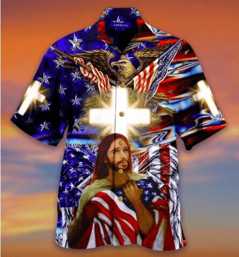 God Bless America Hawaiian Shirt Pre13108 God Bless America Hawaiian Shirt Pre13108