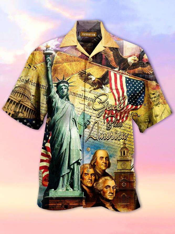 God Bless America Hawaiian Shirt Pre13109
