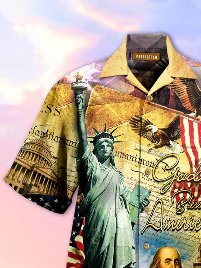 God Bless America Hawaiian Shirt Pre13109 1 » Cool Gifts for You - Mfamilygift God Bless America Hawaiian Shirt Pre13109 1