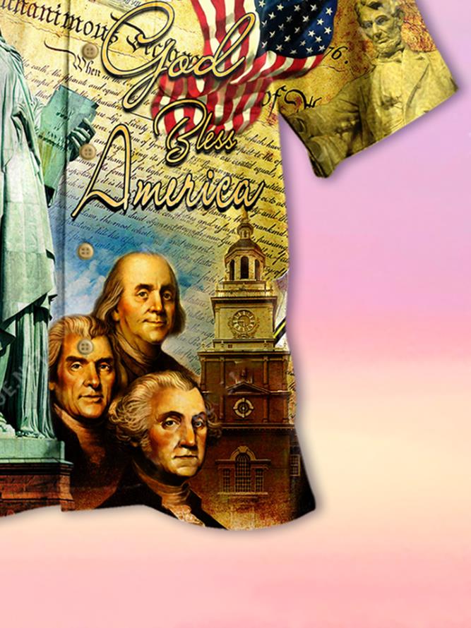 God Bless America Hawaiian Shirt Pre13109 2 » Cool Gifts for You - Mfamilygift God Bless America Hawaiian Shirt Pre13109 2