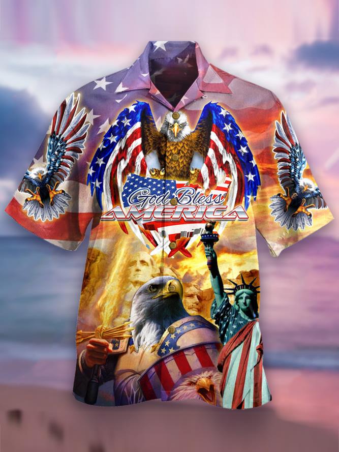 God Bless American Unisex Hawaiian Shirt Pre13054