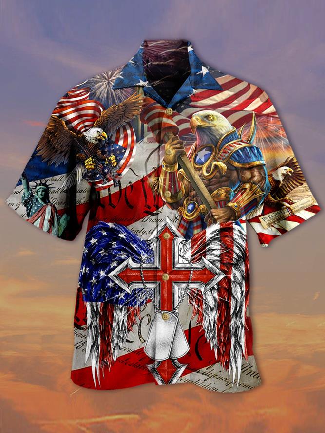 God Bless American Unisex Hawaiian Shirt Pre13055