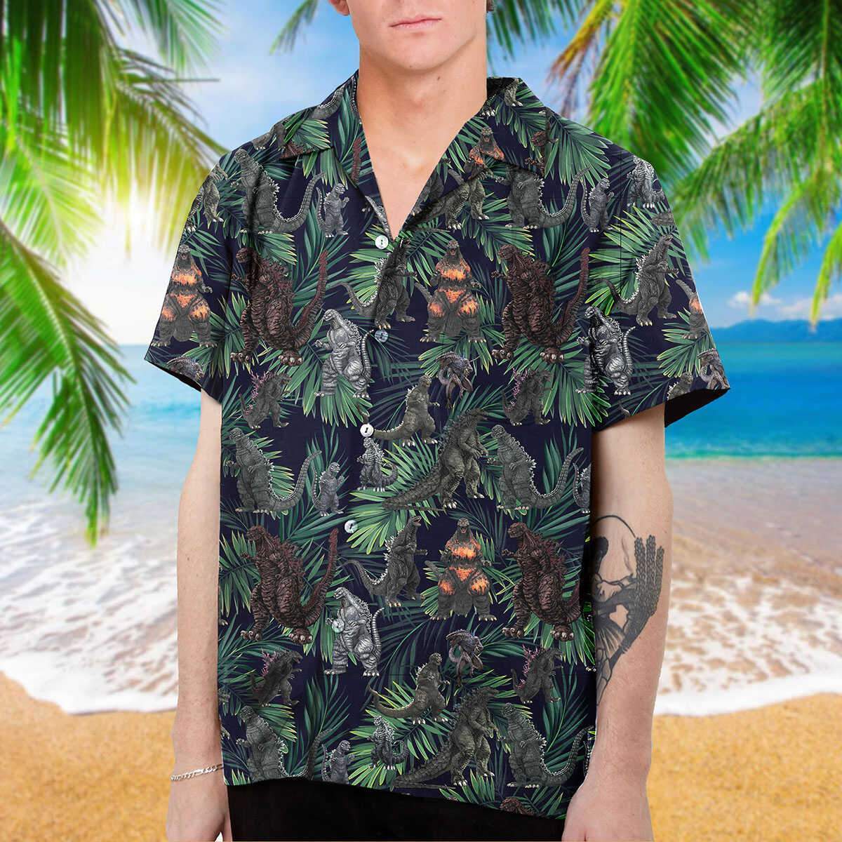 Godzilla Hawaiian Shirt Pre10019