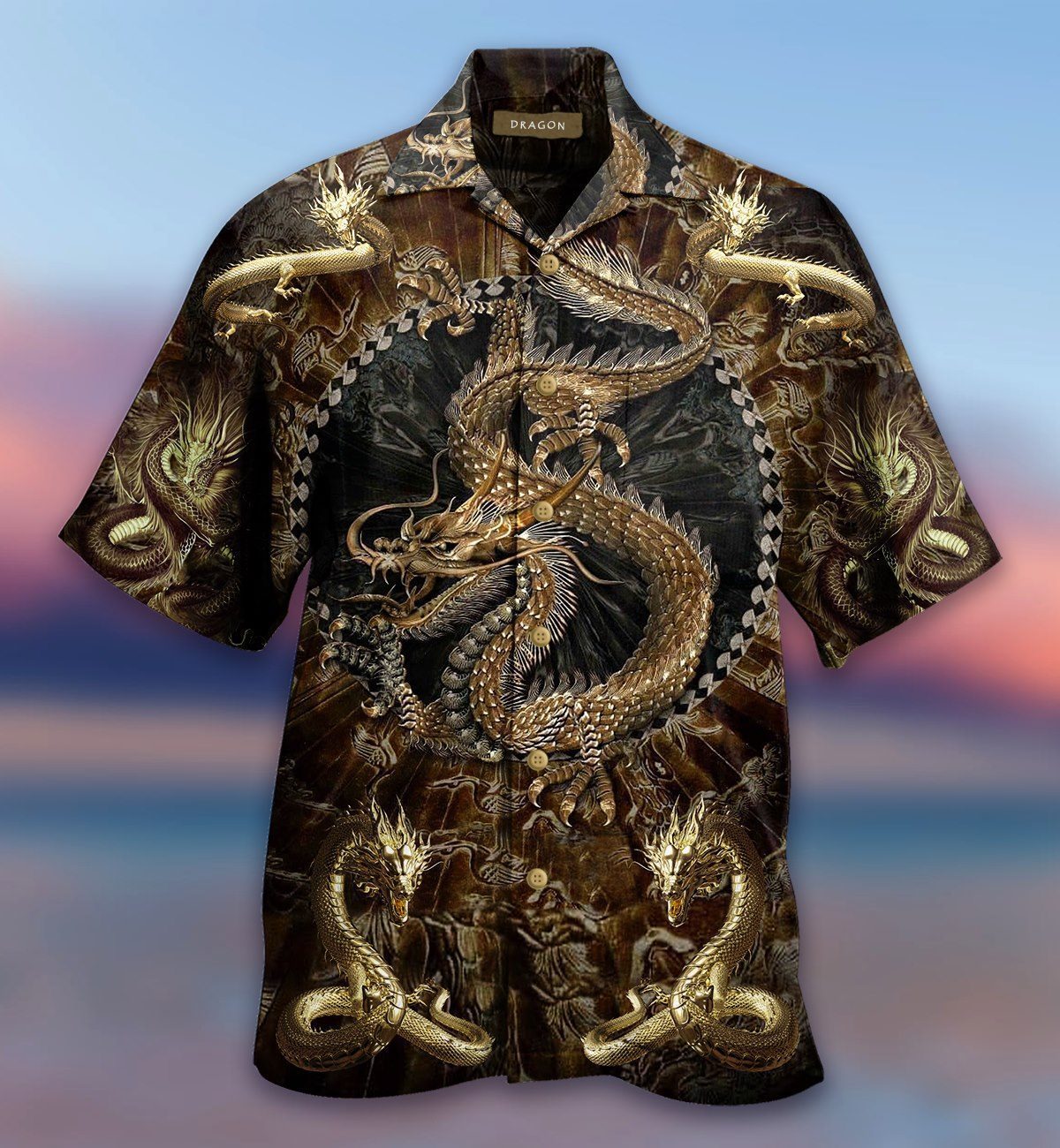 Golden Dragon Era Hawaiian Shirt Pre13047 Golden Dragon Era Hawaiian Shirt Pre13047