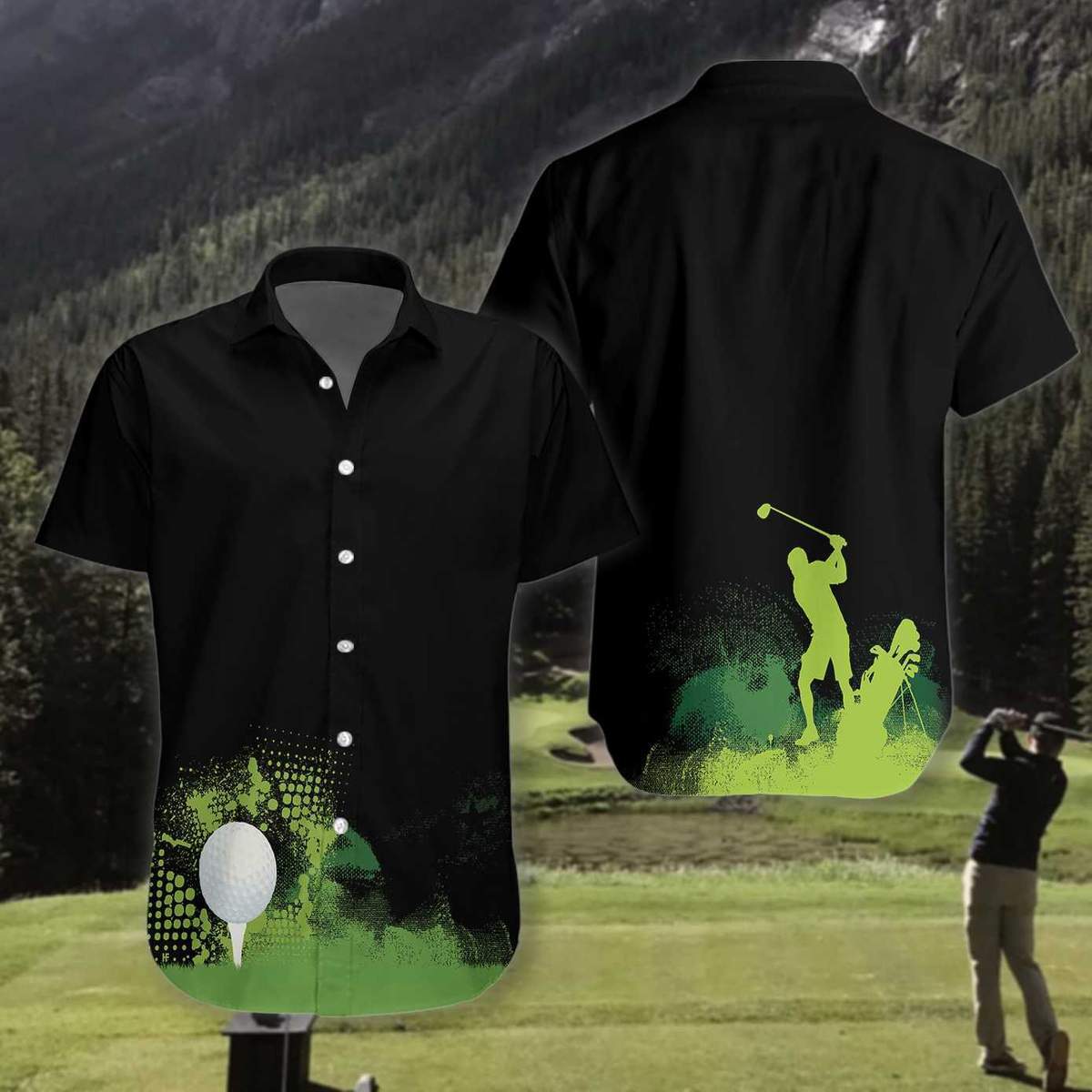 Golf Grunge Unisex Hawaiian Shirt Pre13063