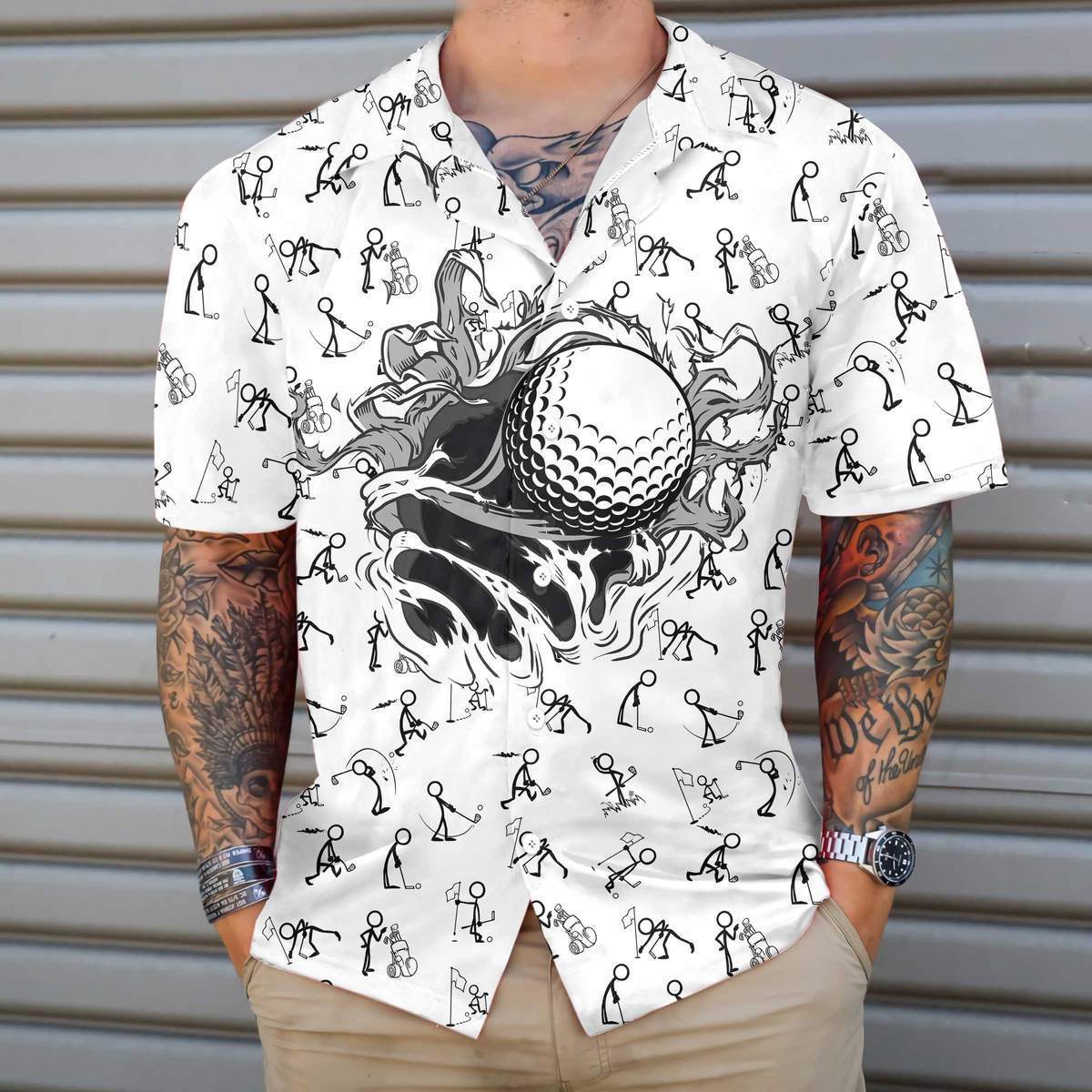 Golf Hole Breakthrough Hawaiian Shirt Pre13032 Golf Hole Breakthrough Hawaiian Shirt Pre13032