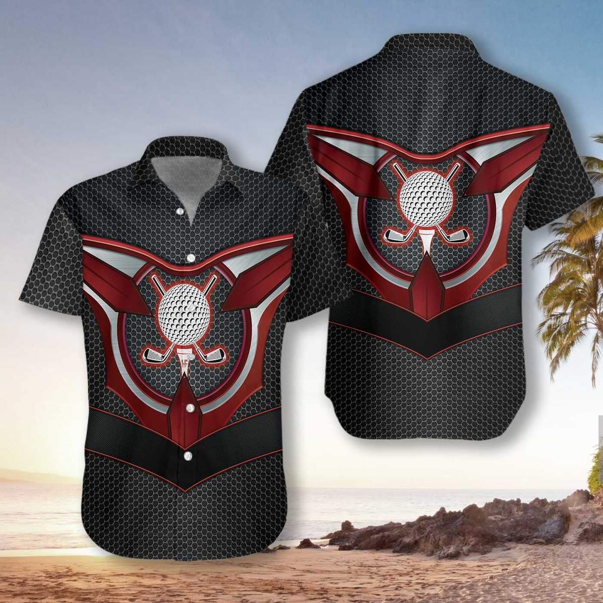Golf Tech Style Hawaiian Shirt Pre13074 Golf Tech Style Hawaiian Shirt Pre13074