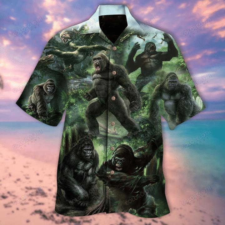 Gorilla Hawaiian Shirt Pre10958 Gorilla Hawaiian Shirt Pre10958