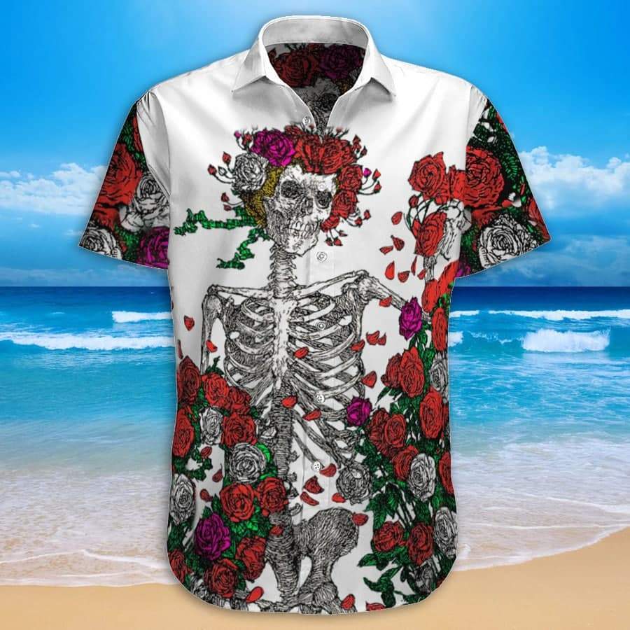Grateful Dead Skull Hawaiian Shirt Pre10077