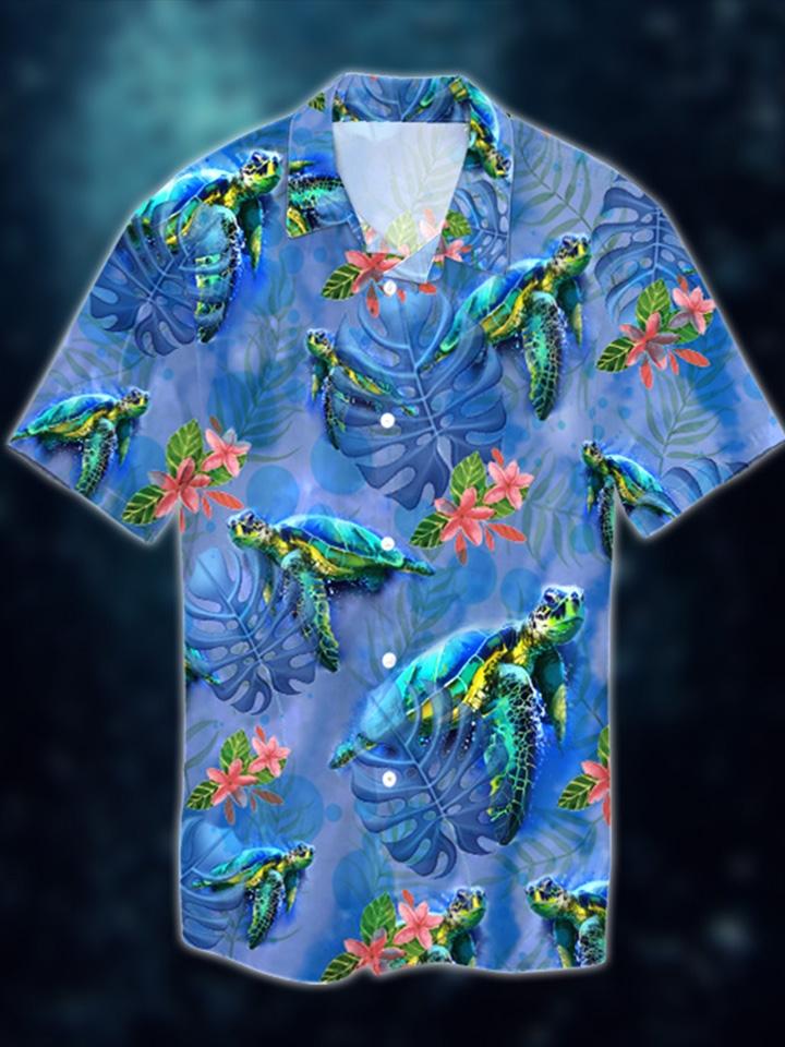 Green Turtle Hawaiian Shirt Pre10616 1 » Cool Gifts for You - Mfamilygift Green Turtle Hawaiian Shirt Pre10616 1