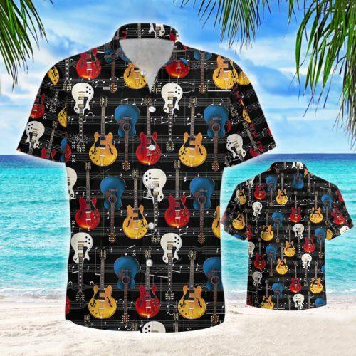 Guitar Hawaiian Shirt Pre10788 1 » Cool Gifts for You - Mfamilygift Guitar Hawaiian Shirt Pre10788 1