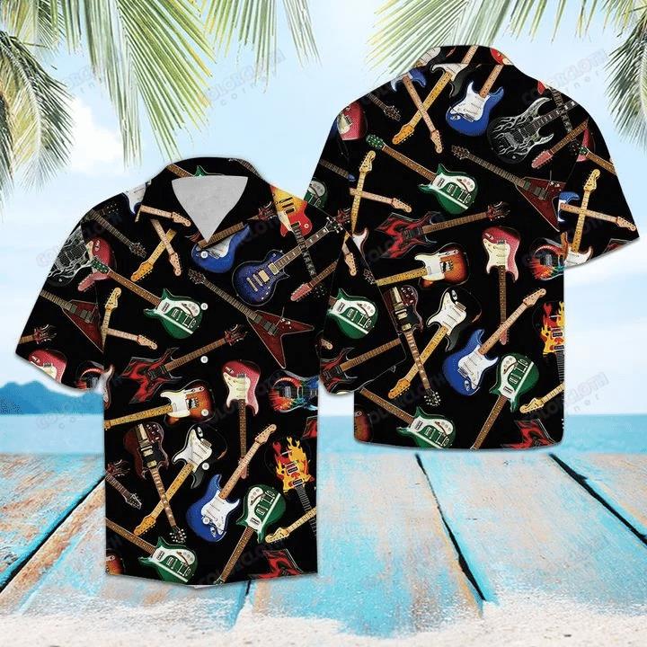 Guitar Hawaiian Shirt Pre10910 Guitar Hawaiian Shirt Pre10910