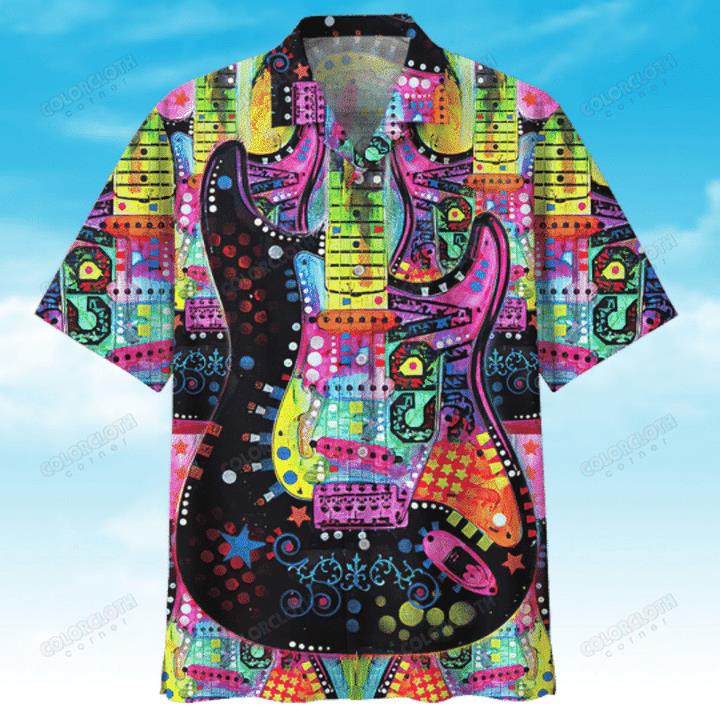 Guitar Hawaiian Shirt Pre10959 Guitar Hawaiian Shirt Pre10959