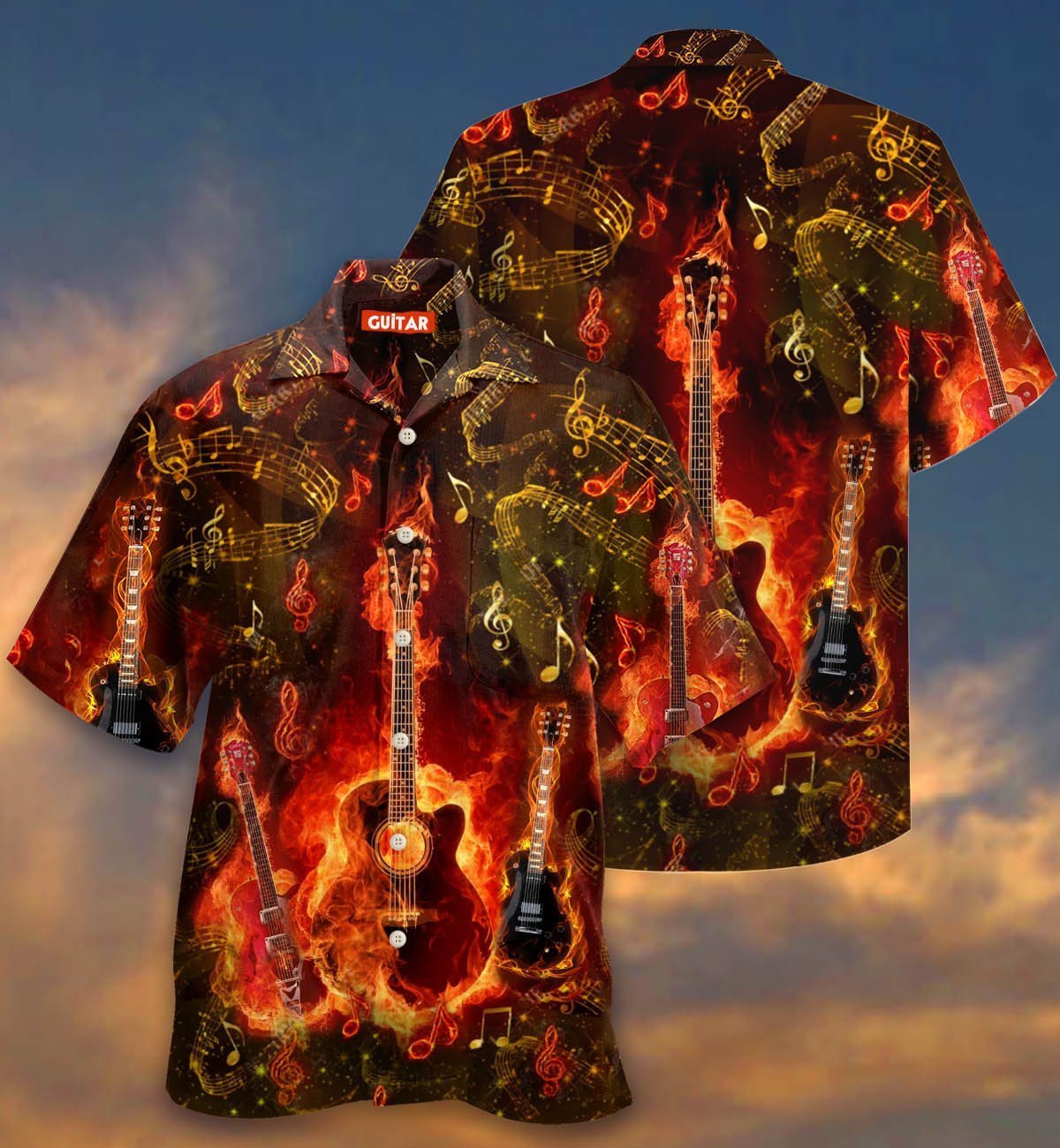 Guitar Hawaiian Shirt Pre13071 Guitar Hawaiian Shirt Pre13071