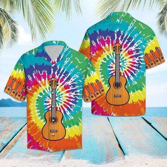 Guitar Hippie Hawaiian Shirt Pre13043 Guitar Hippie Hawaiian Shirt Pre13043