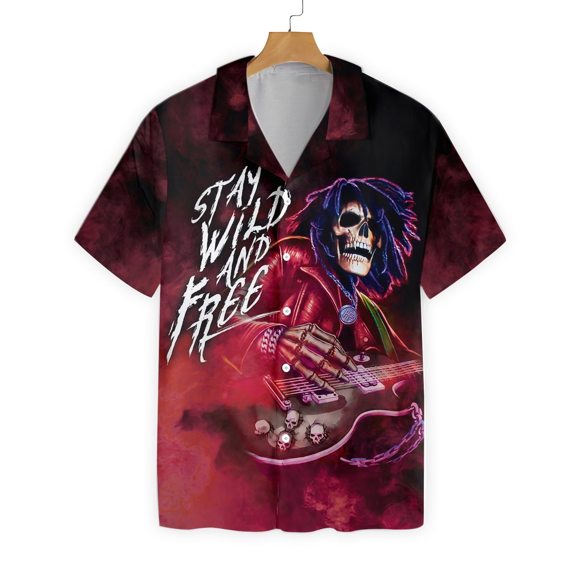 Guitar Stay Wild And Free Hawaiian Shirt Pre11845 1 » Cool Gifts for You - Mfamilygift Guitar Stay Wild And Free Hawaiian Shirt Pre11845 1