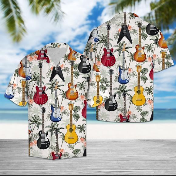 Guitar Tropical Vintage Hawaiian Shirt Pre13042 Guitar Tropical Vintage Hawaiian Shirt Pre13042