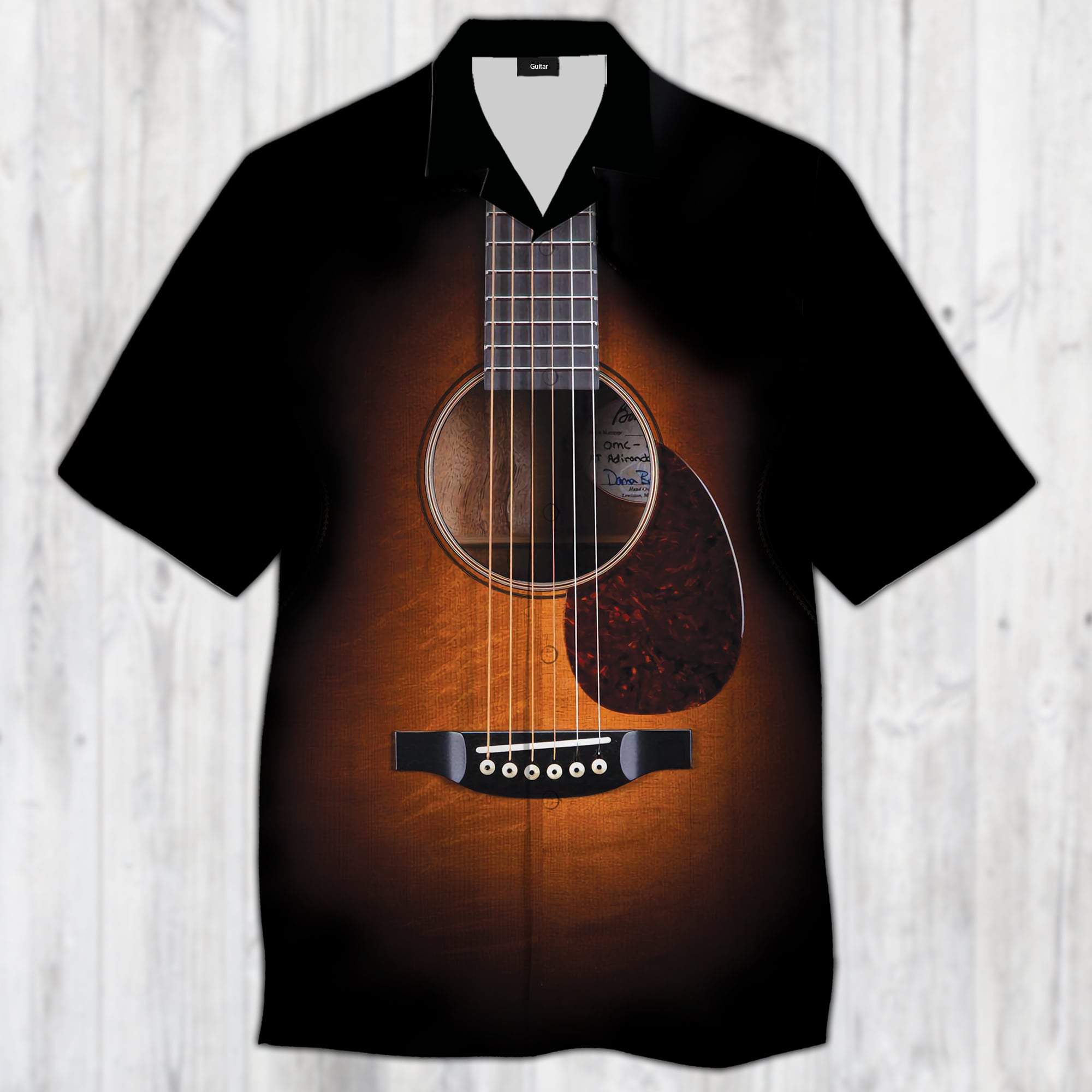 Guitar Vintage Sunburst Hawaiian Shirt Pre13027