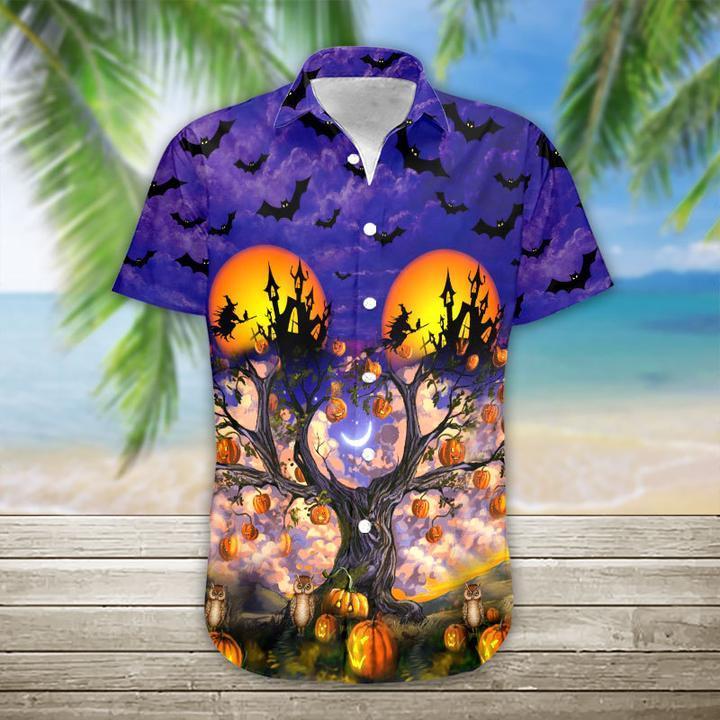 Halloween Tropical Hawaiian Shirt Pre13005