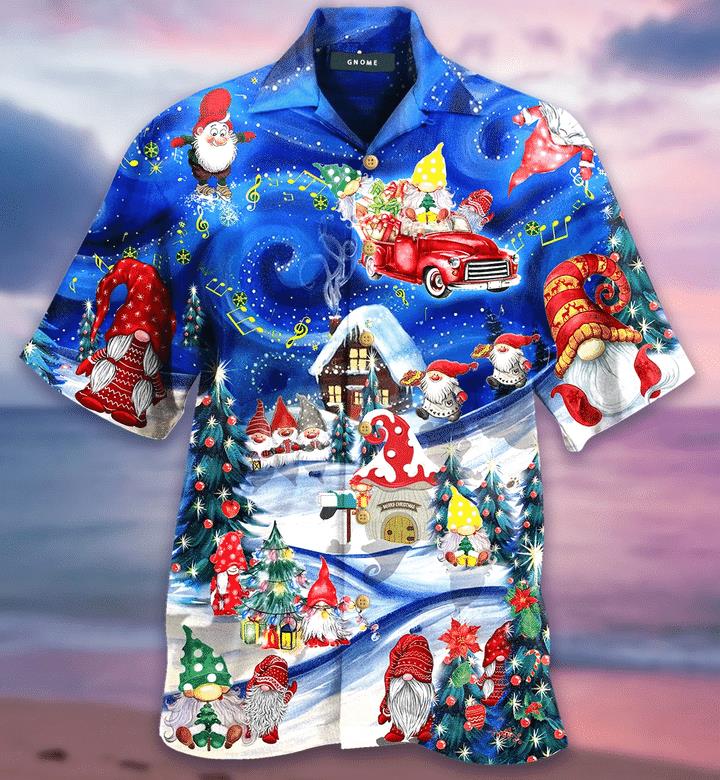 Hanging With My Gnomies Christmas Hawaiian Shirt Pre13033