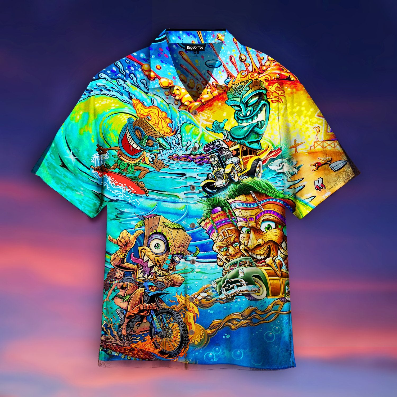 Happy Day With Tiki Hawaiian Shirt Pre11299