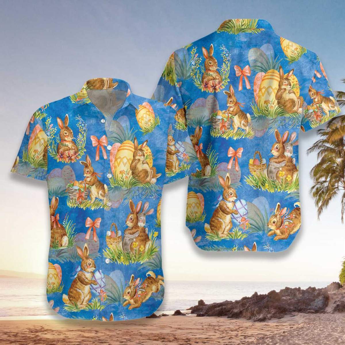 Happy Easter Day Bunny Hawaiian Shirt Pre11863