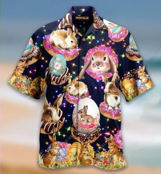 Happy Easter With Sweet Doughnuts Hawaiian Shirt Pre12942