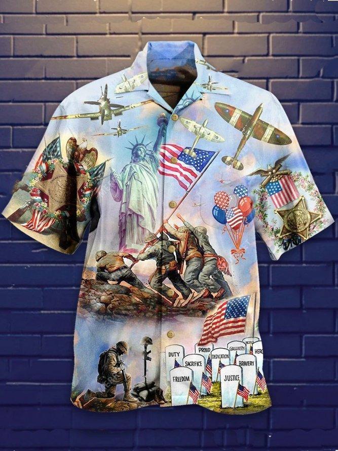 Happy Independence Day Veteran Hawaiian Shirt Pre12928 Happy Independence Day Veteran Hawaiian Shirt Pre12928