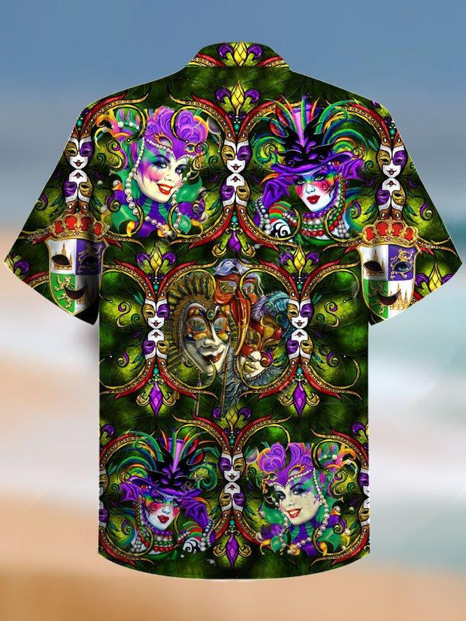 Happy Mardi Gras Unisex Hawaiian Shirt Pre12976 1 » Cool Gifts for You - Mfamilygift Happy Mardi Gras Unisex Hawaiian Shirt Pre12976 1