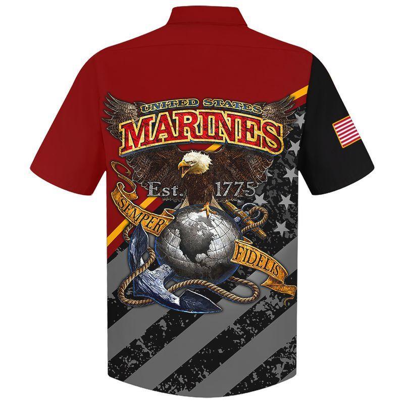 Happy Memorial Day Marines Veteran Hawaiian Shirt Pre10169 2 » Cool Gifts for You - Mfamilygift Happy Memorial Day Marines Veteran Hawaiian Shirt Pre10169 2