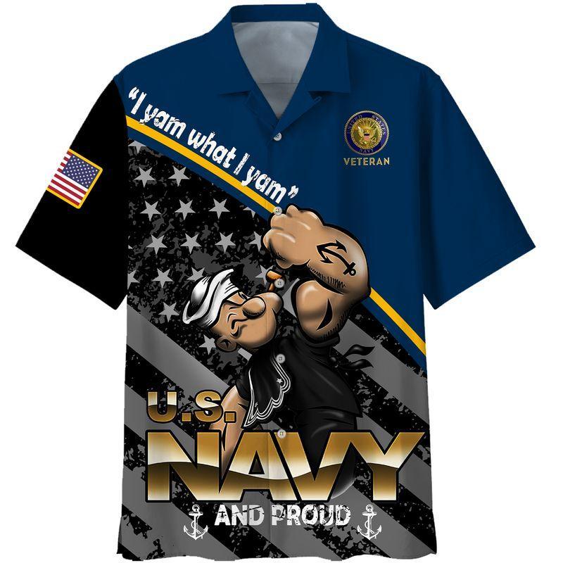 Happy Memorial Day Navy Veteran Hawaiian Shirt Pre12938