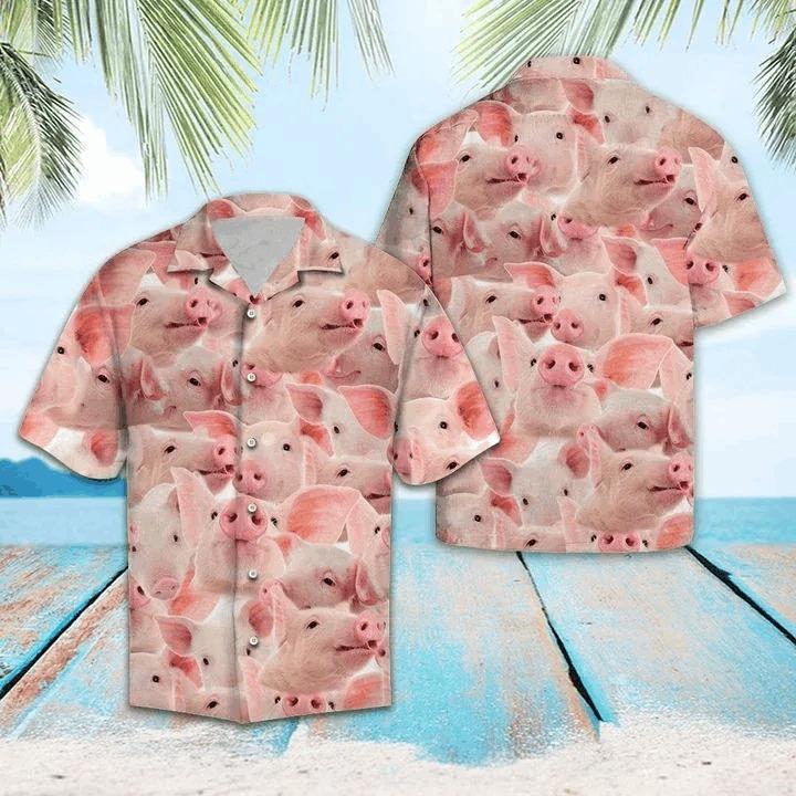 Happy Pig Hawaiian Shirt Pre12917 Happy Pig Hawaiian Shirt Pre12917