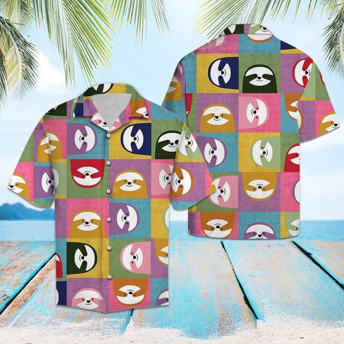 Happy Sloth Hawaiian Shirt Pre10337 Happy Sloth Hawaiian Shirt Pre10337