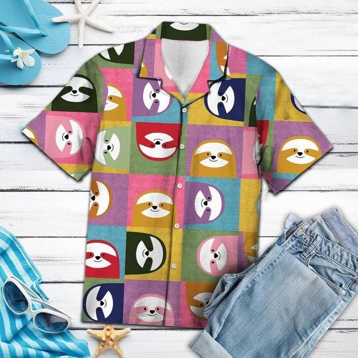 Happy Sloth Hawaiian Shirt Pre12925 Happy Sloth Hawaiian Shirt Pre12925