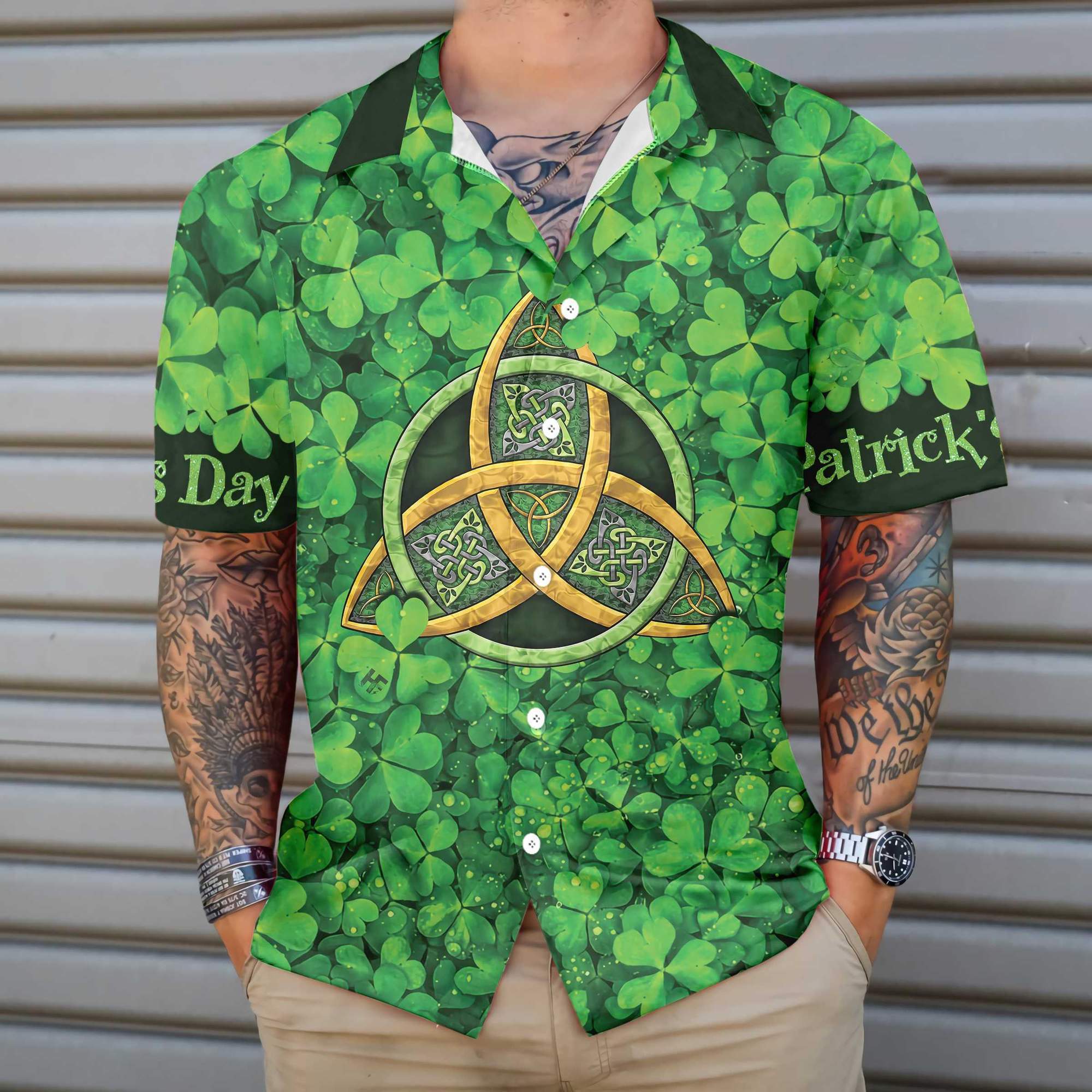 Happy St Patricks Day Irish People Proud Hawaiian Shirt Pre12968 Happy St Patricks Day Irish People Proud Hawaiian Shirt Pre12968