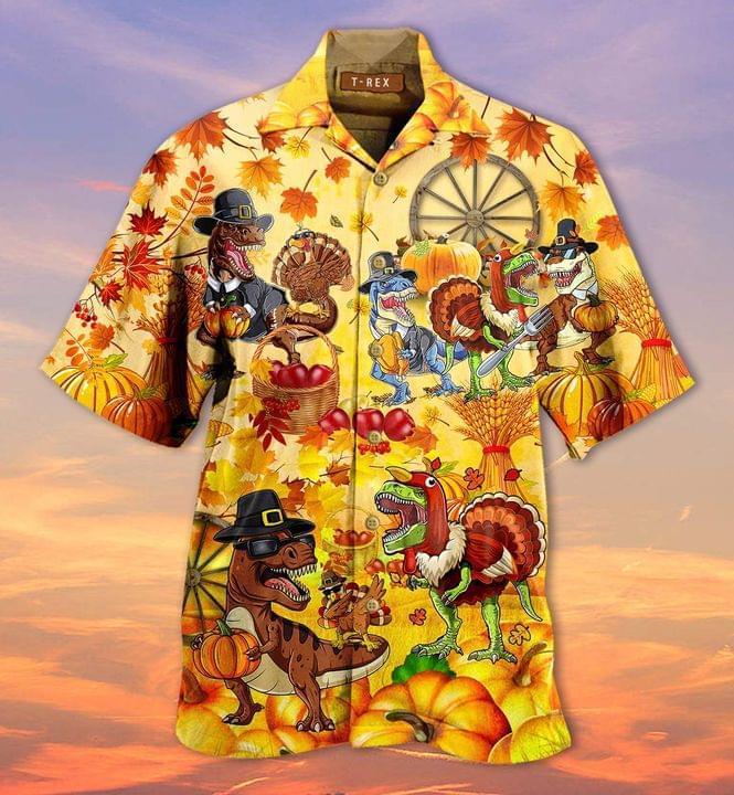 Happy Trexgiving Hawaiian Shirt Pre12961