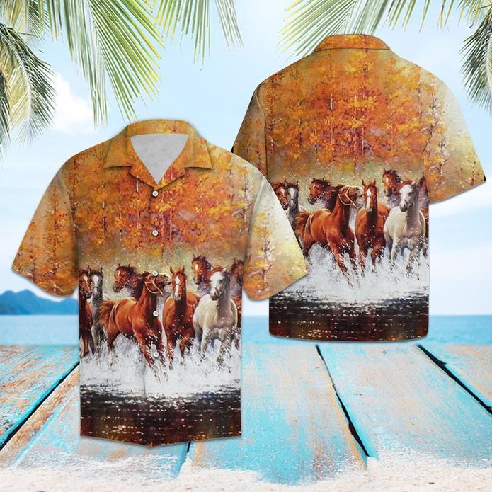 Herd Of Horses Hawaiian Shirt Pre10568
