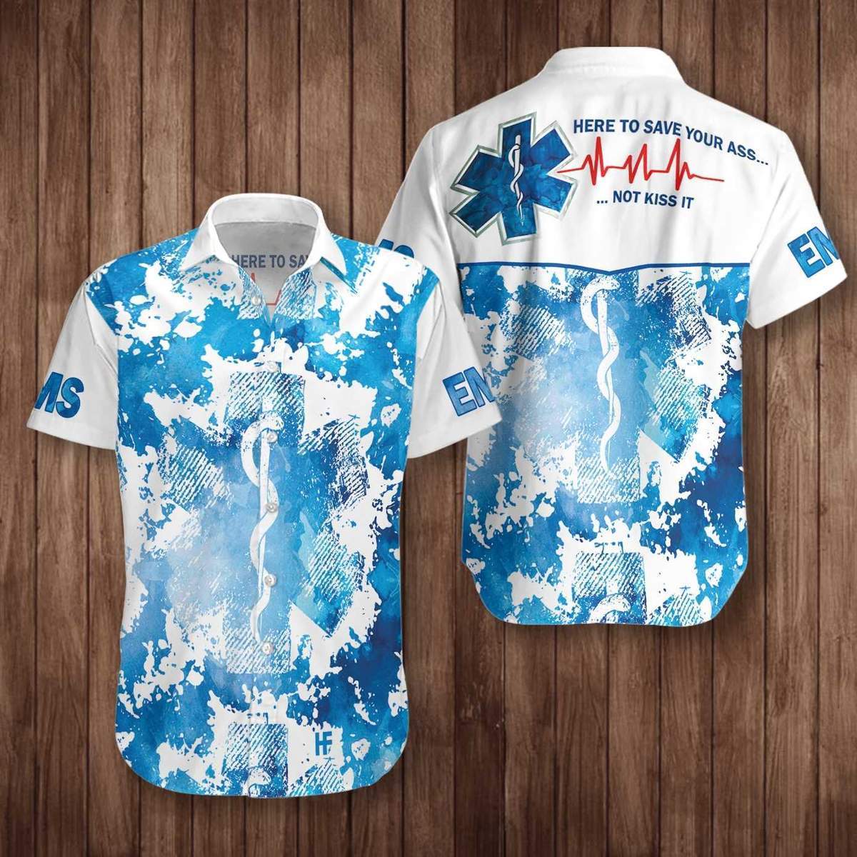 Here To Save Your Ass Not Kiss It Paramedic Hawaiian Shirt Pre12991 1 » Cool Gifts for You - Mfamilygift Here To Save Your Ass Not Kiss It Paramedic Hawaiian Shirt Pre12991 1