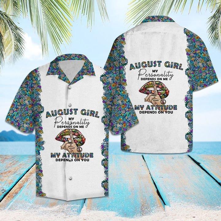 Hippie August Girl Hawaiian Shirt Pre12920
