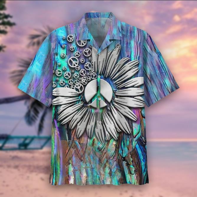 Hippie Beach Hawaiian Shirt Pre10101