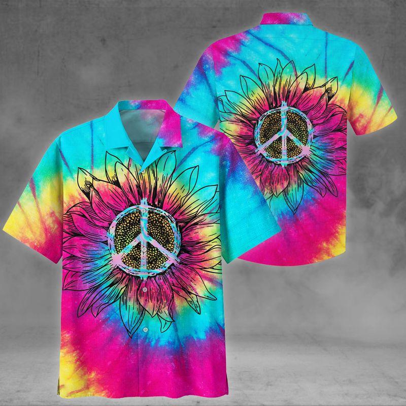 Hippie Beach Hawaiian Shirt Pre11383