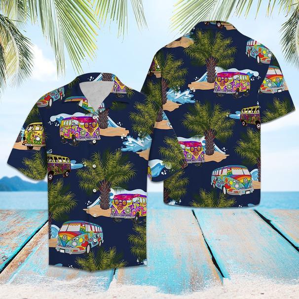 Hippie Bus Hawaiian Shirt Pre10540 Hippie Bus Hawaiian Shirt Pre10540