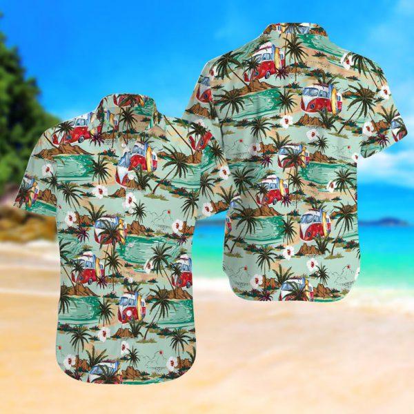 Hippie Bus Hawaiian Shirt Pre11171