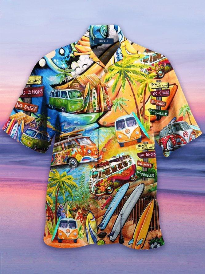 Hippie Bus Hawaiian Shirt Pre12974