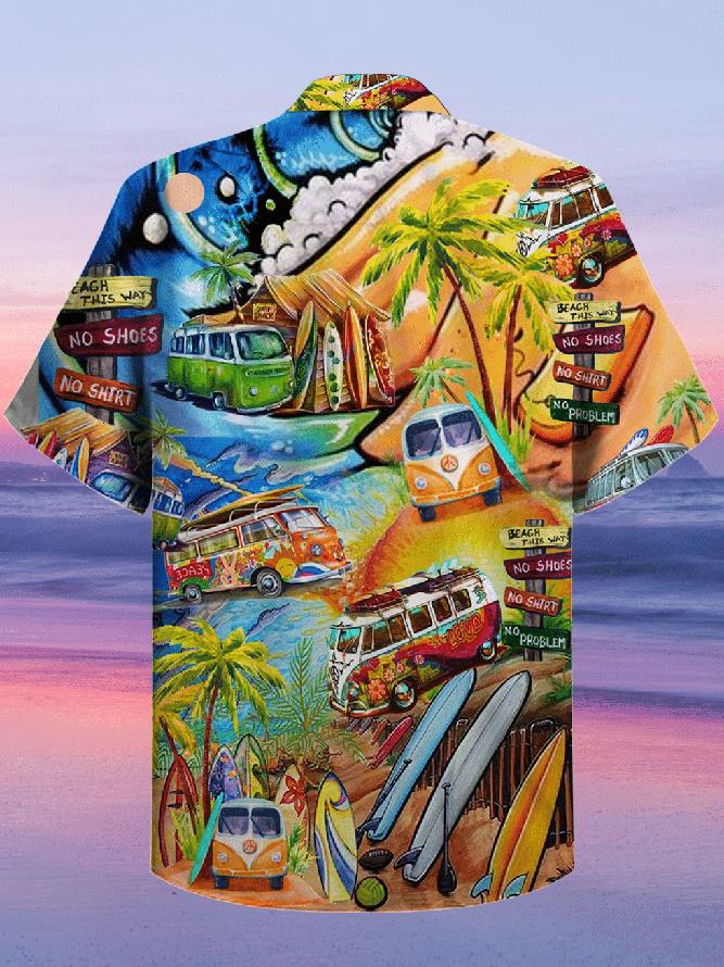 Hippie Bus Hawaiian Shirt Pre12974 1