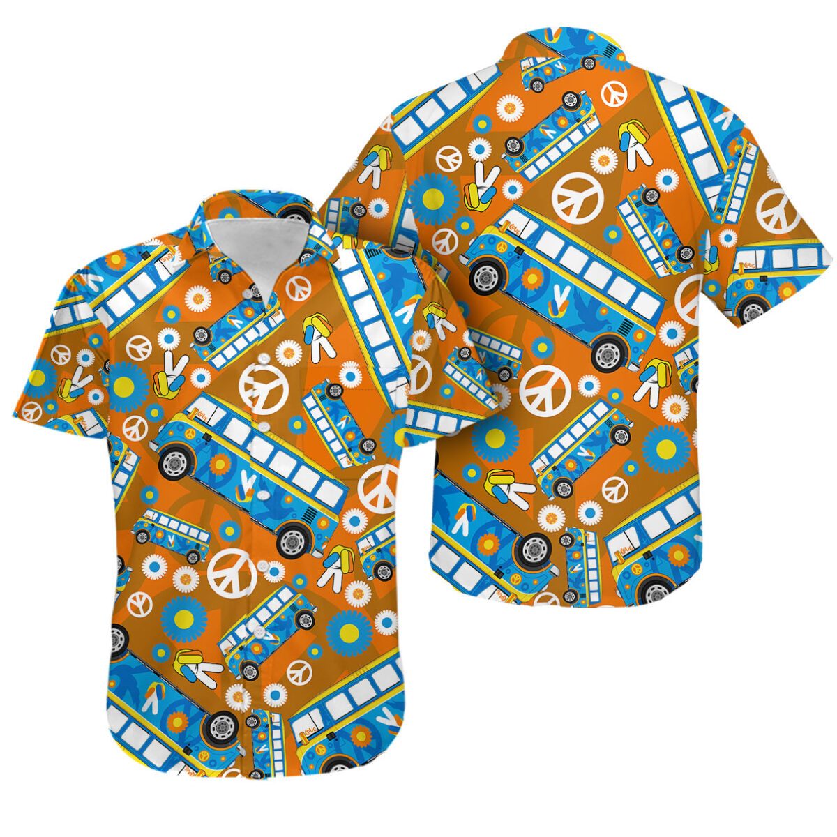 Hippie Camping Hawaiian Shirt Pre10704