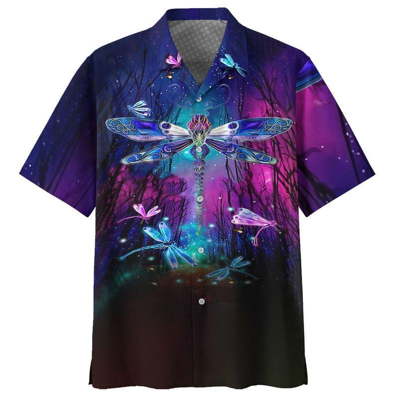 Hippie Dragonfly Hawaiian Shirt Pre12951