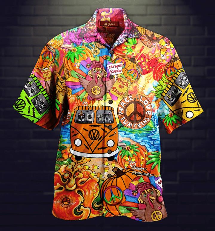 Hippie Halloween Hawaiian Shirt Pre12957