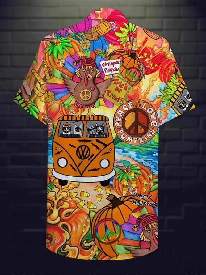 Hippie Hawaiian Shirt Pre10168